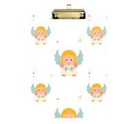 Porte-bloc de lecture avec trou standard pour enseignant infirmier, taille 9 x 12 cm, anges de Noël