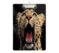 Porte-bloc de poche imperméable pour école d'infirmière avec motif léopard amusant pour entraîneurs de softball, porte-bloc pour enseignant, taille 9 x 12,5 cm, tabla para escribir