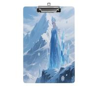 Porte-bloc décoratif en acrylique imprimé Reine des Neiges avec clip en métal discret pour bureau, école, enseignants, étudiants, format lettre standard 31,8 x 21,6 cm