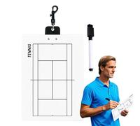 Porte-bloc d'entraînement de pickleball et badminton | Tableau blanc double face pour la planification stratégique et l'entraînement | Tableau tactique portable pour entraîneurs de sports de balle