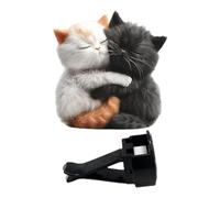 Porte-Bloc Désodorisant Pour Bouche d'Aération Auto | Diffuseur de Parfum Acrylique en Design Plat,Diffuseur de Parfum Mignon en Forme de Chat pour Trajets Quotidiens Voyages Vacances