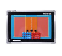 Porte-Bloc Double Face Effaçable à Sec for Entraîneurs de Volley-Ball, Tableau Magnétique D'entraînement de Handball, avec Marqueurs et Pièces D'échecs Magnétiques, Surface