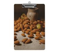 Porte-bloc en acrylique A4 avec trous de suspension en acier inoxydable, durable pour notes, examens, partitions, 31,8 x 21,6 cm