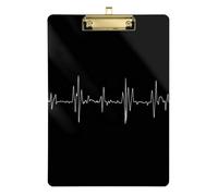 Porte-bloc en acrylique pour la fête des médecins - Lettre standard A4 - Indispensables pour les enseignants - Pour salle de classe primaire - Doré - 30,5 x 22,9 cm - Tabla para escribir