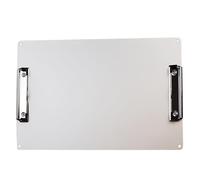 Porte-bloc en aluminium A4, 2 mm d'épaisseur, léger, 450 g, portable avec pinces robustes, bords lisses, trous de suspension, pour croquis, dessin, travail sur le terrain