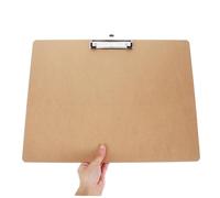 Porte-bloc en bois avec clip - Organiseur de documents ergonomique A3 pour salle de classe et bureau