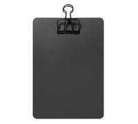Porte-Bloc En Panneau Rigide Fournitures de bureau Menu Porte-documents Porte-bloc-notes Format A5 en métal Chemises classement(Black)