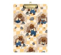 Porte-bloc en plastique pour travaux à domicile en pédiatrie, format A4, format 22,9 x 30,5 cm
