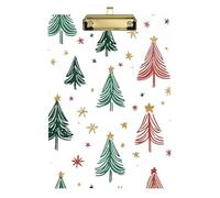 Porte-bloc en vrac en acrylique taille lettre mignon pour enseignant infirmier, taille 9 x 12, motif arbre de Noël