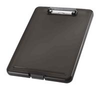 Porte-bloc - HELIT - A4 - Gris - Résistant à l'eau - Compartiment pour stylos