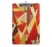 Porte-bloc imprimé de style africain pour bureau, maison, porte-bloc en acrylique A4 avec trous de suspension en acier inoxydable, porte-bloc durable pour notes, examens, partitions de musique 31,8 x