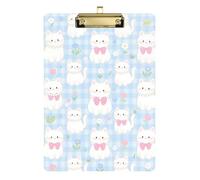 Porte-bloc mignon en acrylique avec motif de chats blancs - Format A4 - Pour enseignant - 30,5 x 22,9 cm - Tablas para escribir