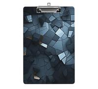 Porte-bloc mosaïque gris pour bureau, maison, porte-bloc en acrylique A4 avec trous de suspension en acier inoxydable, porte-bloc durable pour notes, examens, partitions de musique 31,8 x 21,6 cm
