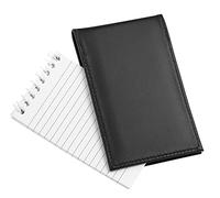 Porte-bloc-notes de poche en cuir noir pour bloc-notes de 7,6 x 12,7 cm D et K Police Pocket Notebook, 1 bloc-notes ligné 7,6 x 12,7 cm inclus