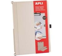 Porte-bloc pliable Apli - Compact et facile à transporter - Peut contenir des feuilles avec du caoutchouc élastique - Extension de stylo - Matériau ABS résistant - Design fonctionnel et polyvalent - C