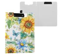 Porte-bloc pliable avec double clip horizontal et vertical avec couverture rigide pour entrepreneur médical