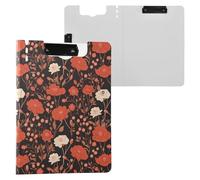 Porte-bloc pliable blanc rouge œillets A4 Clipfolio double clips porte-stylo infirmière avec housse