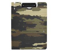 Porte-bloc pliable moderne vert armée camouflage A4 porte-bloc folio classeur horizontal et vertical double clips école tableau à clip avec couverture