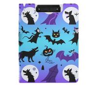 Porte-bloc pliable pour Halloween, motif loup-garou, chauve-souris, citrouille, format A4, porte-stylo avec couverture