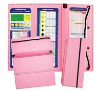 Porte-bloc pliable pour infirmière, format lettre avec porte-stylo, 3 couches pour étudiants, infirmières et médecins, rose, 1 paquet