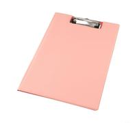 Porte-bloc pour a4 avec Rabat et Clip Métal - Dossier de Bureau Plastique pour robuste pour Documents - pour surface d'Écriture Lisse - pour idéal École et - 315x225mm(Pink)