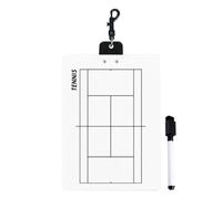 Porte-bloc pour coaching tennis effaçable à sec portable A | Tableau de démonstration pour sport avec balle de coaching et entraînement C