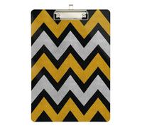 Porte-bloc privé en acrylique doré et argenté pour entraîneur de football, softball, taille 9 x 12,5 cm Tabla para escribir con Clip Silver Hold