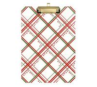 Porte-bloc privé en plastique entrelacé rouge blanc pour devoirs pédiatriques taille 9 x 12