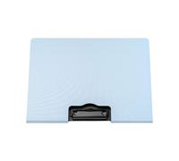 Porte-bloc rabattable avec double clip en métal 32,8 x 24,6 cm, taille standard, organiseur de fichiers, tableau d'écriture pour bureau professionnel pour papier