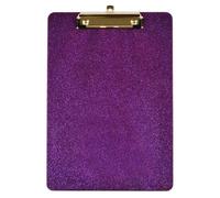 Porte-bloc scintillant en acrylique 30,5 x 21,8 cm de taille standard, organiseur de documents, tableau d'écriture avec clip en métal pour bureau, école, presse-papiers pailletés multifonctionnels
