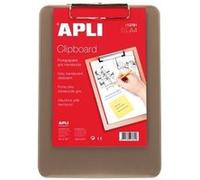 Apli 13781 - Porte bloc plastique transparent gris 210 x 297 mm