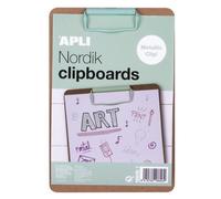 Porte Bloc Vert En Bois A5 Clip Metal - Apli Agipa