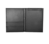 Porte-Blocs à Rabat Magnétique Porte-Document Format A4 Conférencier Avec Pince Aimant Porte-Stylos Portfolio en Cuir Synthétique Plaque Agenda Commercial Chemise de Dossiers Organisateur Bureau