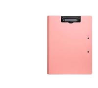 Porte-blocs A4 fichier dossier presse-papiers bloc-notes mémo pince conseil Double Clips Test papier stockage organisateur fournitures scolaires bureau papeterie pour le bureau(Double clamp-Pink)
