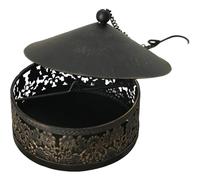 Porte-bobine anti-moustiques, porte-bobine d'encens résistant à la chaleur et au vent avec couvercle, boîte de support anti-moustiques suspendue avec crochet de chaîne pour jardin, camping, extérieur