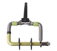 Porte-bobine compact en alliage d'aluminium pour pêche à la mouche avec bord auto-coupant et crochet de suspension (jaune)