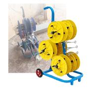 Porte-bobine de fil durable, support de câble réglable avec poignées, distributeur de corde pour enrouleur de câble et paracord (jaune, 96 x 63 x 38 cm) - Organisez vos câbles