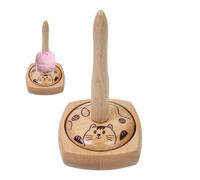 Porte-Bobine de Fil,Support Tournant en Bois avec Base Antidérapante - Rangement pour Laine et Pelote | Pour Débutants et Adultes - Tricot, Crochet, Broderie et Maison pour Femmes