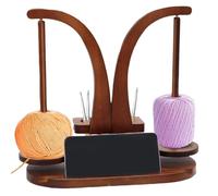 Porte-Bobine En Bois,Support Magnétique en Bois pour Pelote de Laine,Accessoires de Stockage à Broche Tournante pour Femmes Adultes Passionnées de Tricot | Distributeur de Fil pour Toute la Famille Cr