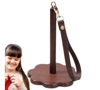 Porte-Bobine Portable pour Poignet,Support en Bois pour Bobine de Fil - avec Brassard Crochet et Tricot Portable Loisirs Créatifs Transport Voyage Maison