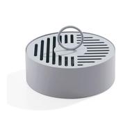 Porte-Bobine Ronde en Fer, boîte de brûleur d'encens Ignifuge Portable avec Couvercle et poignée en Anneau pour la Maison, Le Camping et l'extérieur (Bleue)