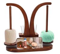 Porte-Bobine - Support Magnétique en Bois pour Pelote de Laine,Accessoires de Stockage à Broche Tournante pour Femmes Adultes Passionnées de Tricot | Distributeur de Fil pour Toute la Famille
