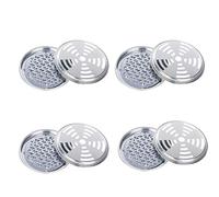 Porte Bobines Anti Moustiques Acier Inoxydable Lot de 4 Étanche Portable, Brûle Encens Spirales avec Couvercle Creux, pour Camping Jardin Terrasse Balcon Voyage