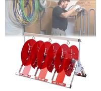 Porte-bobines de fil électrique Support De Bobine De Fil, Distributeur De Support De Caddie De Câble Pliable Pour Distributeur De Bobines De Câble Jusqu'à 24 Cm, Support En Vrac De Bobine, Acier Entiè