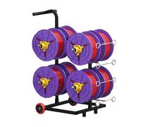 Porte-bobines de Fil transportable avec Roues, Peut contenir 4/6/8 bobines, Chariot de câble Durable, roulement indépendant pour Une Distribution et Un tirage faciles du Fil (capacité de 8 b