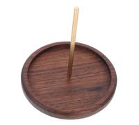 Porte-bobines et support de rangement for fils à broder en noyer massif noir, avec cadre bobines amovible laiton