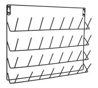 Porte-bobines Robuste 32 Bobines pour Couture et Broderie, Noir | Organiseur Mural en Fer, Réduit les Nœuds, Surface Lisse et Ronde, pour Fil à Broder