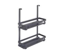 Emuca Étagère pour pots à épices Titane Gris anthracite G
