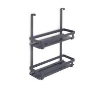 Porte-bocaux à épices Titane en acier - gris anthracite EMUCA