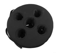 Porte-boisson flottant avec 5 trous, plateau en mousse pour piscine, plage, lac, jacuzzi et fêtes spa, noir